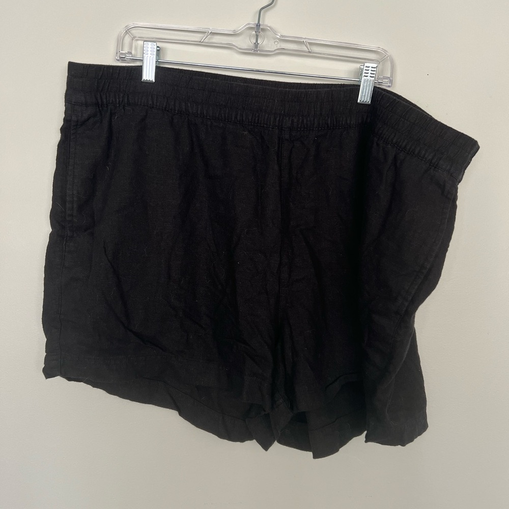 Old Navy Linen Shorts 2x Black